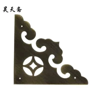 haotian vegetarian ming and qing antique furniture fittings copper box kits corner cabinet fittings htg 013
