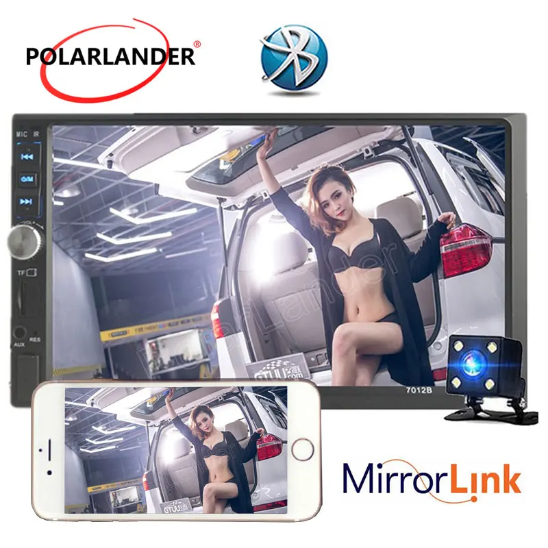 Car Radio 2 Din 7 Inch Bluetooth MP5 Autoradio Multimedia Player Touch Screen Mirror Link Auto Audio Stereo TF USB FM | Автомобили и