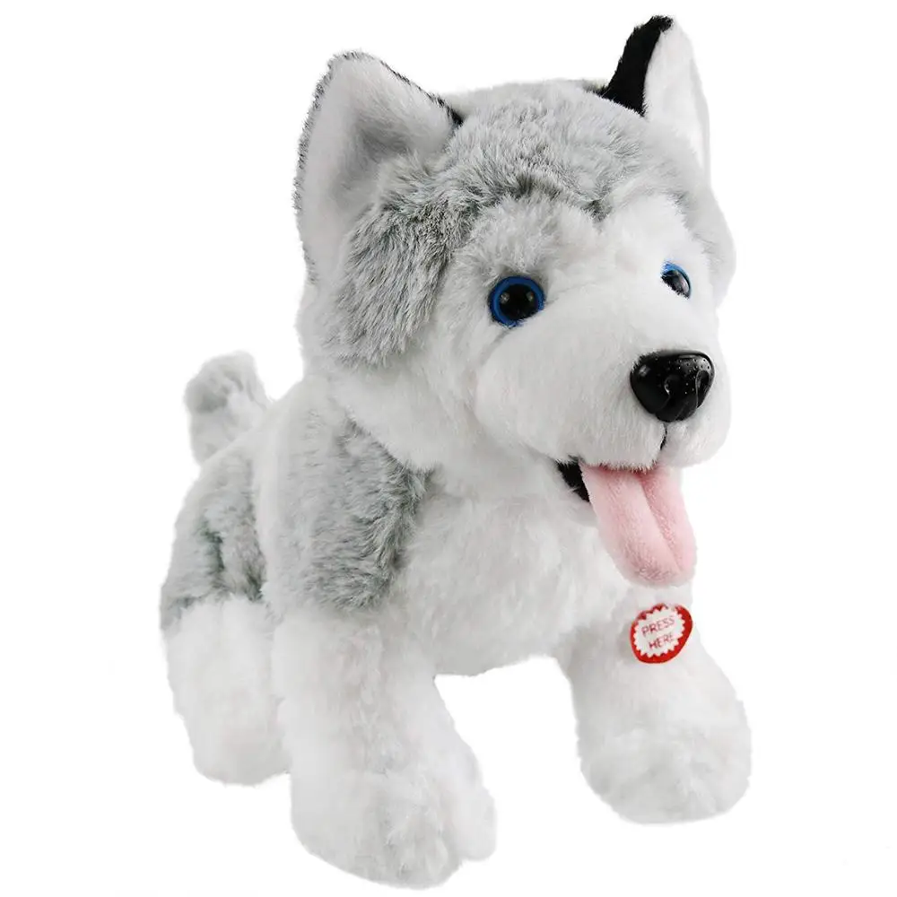 Светодиодный светильник с набивными животными Husky Dog мягкая плюшевая игрушка
