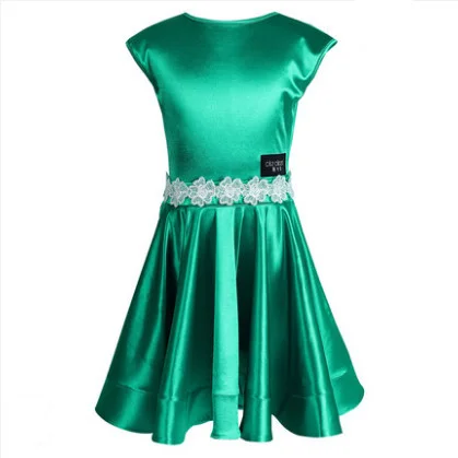 

Girl short Sleeves Standard Latin Dance Dress Children Ballroom Dance Dresses Kids Salsa Rumba Cha Cha Samba Tango Dress