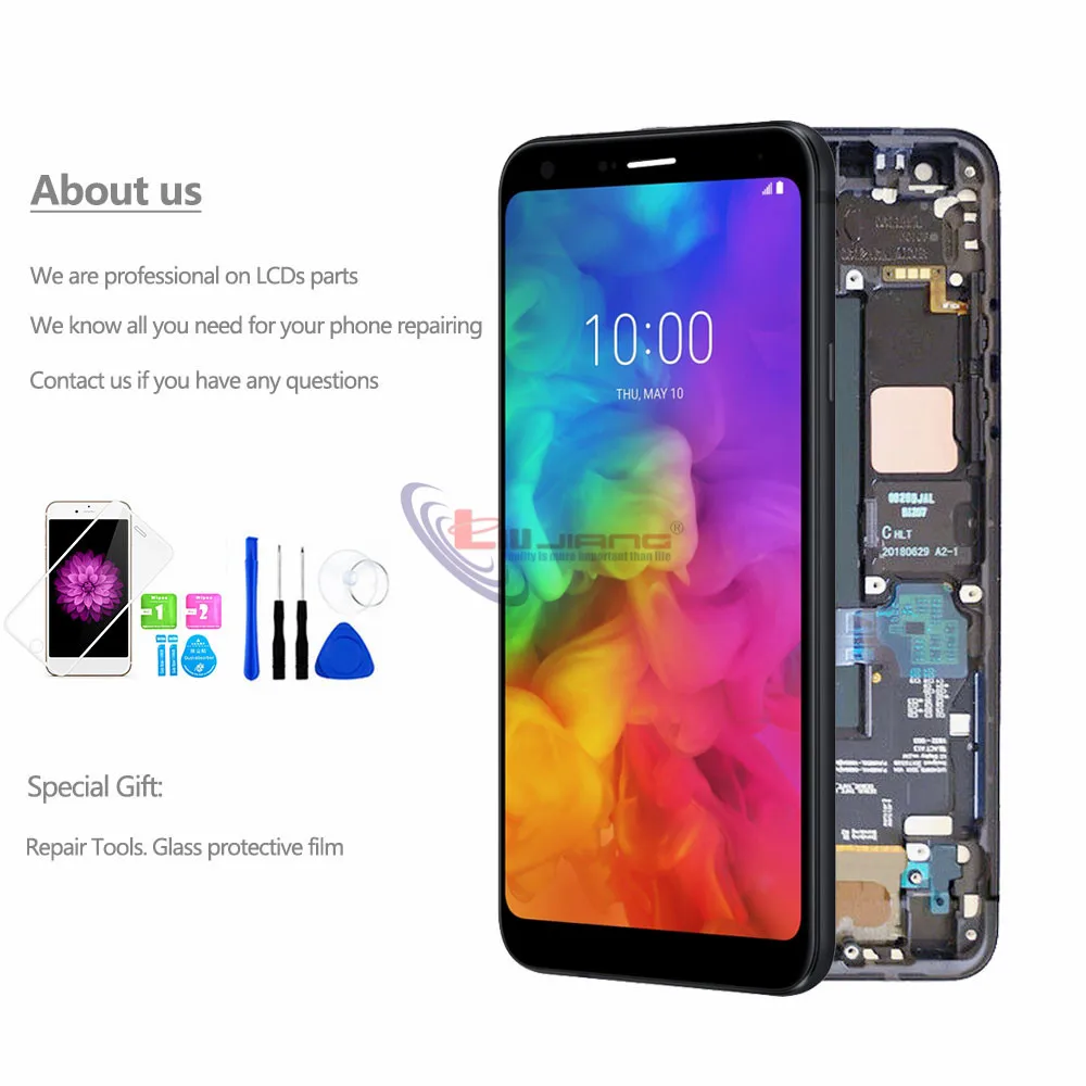Высокое качество протестированный класс AAA для LG Q7 Plus Q610 ЖК-дисплей экран сенсорный дигитайзер сборка Замена
