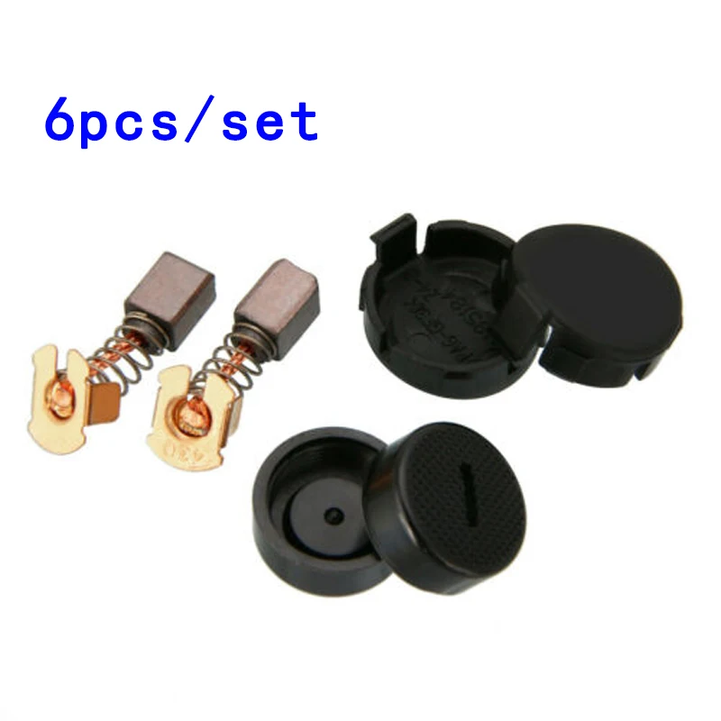 1 пара углеродных кистей + крышка для Makita BGA450 BGA452 DGA452 GA400 BGA402|Детали инструментов| |