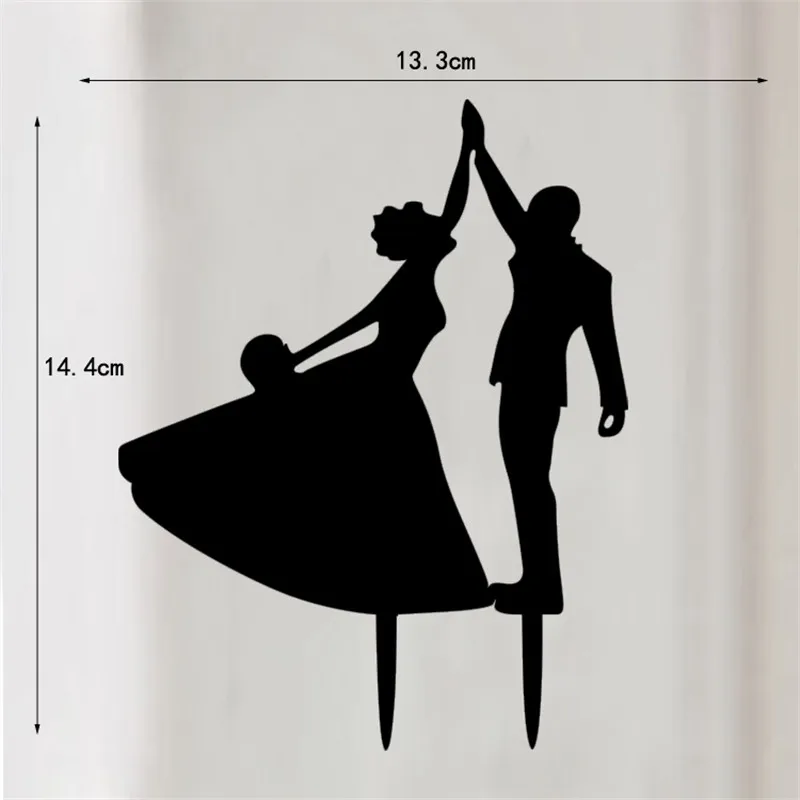 1 PCS невесты и жениха хлопать Each Other торт Топпер Акриловые Детские Shower День