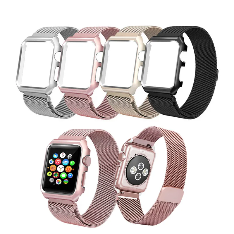 Миланская петля ремешок для Apple Watch 38/42 мм сетка из нержавеющей стали Регулируемый