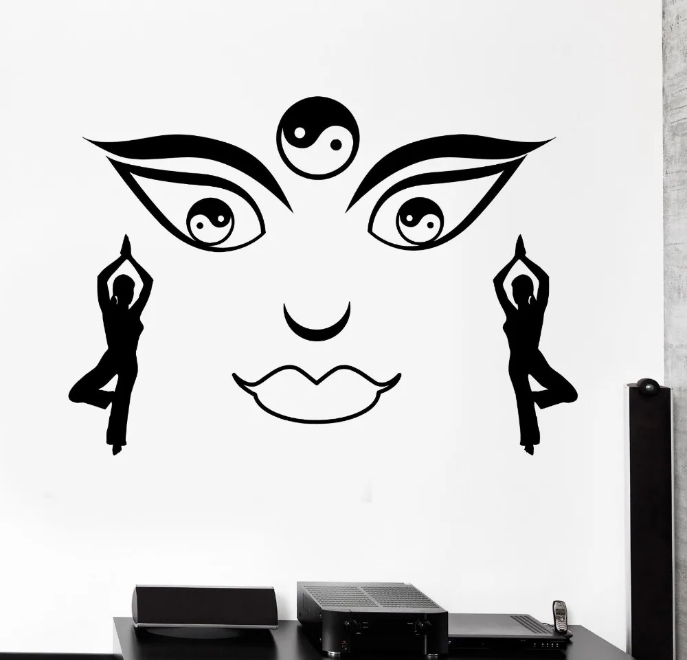 Съемный Декор для дома Наклейки на стены Мандала с Буддой Relaxtation наклейка