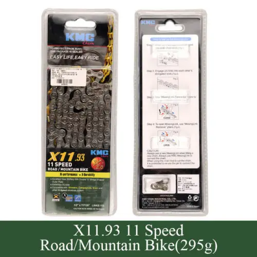 KMC велосипедные цепи 8 9 10 11 Скорость MTB RoadBike цепи 116 звенья X8/X9/X10/X11.93 27 30 скоростные велосипедные цепи