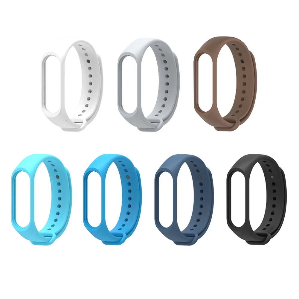 Ремешок для смарт-часов Xiaomi Mi Band 4 3 силиконовый цветной браслет на запястье Miband