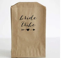 customized bride tribe wedding pretzel candy buffet lolly bags engagement bakery cookie goody gift pouches