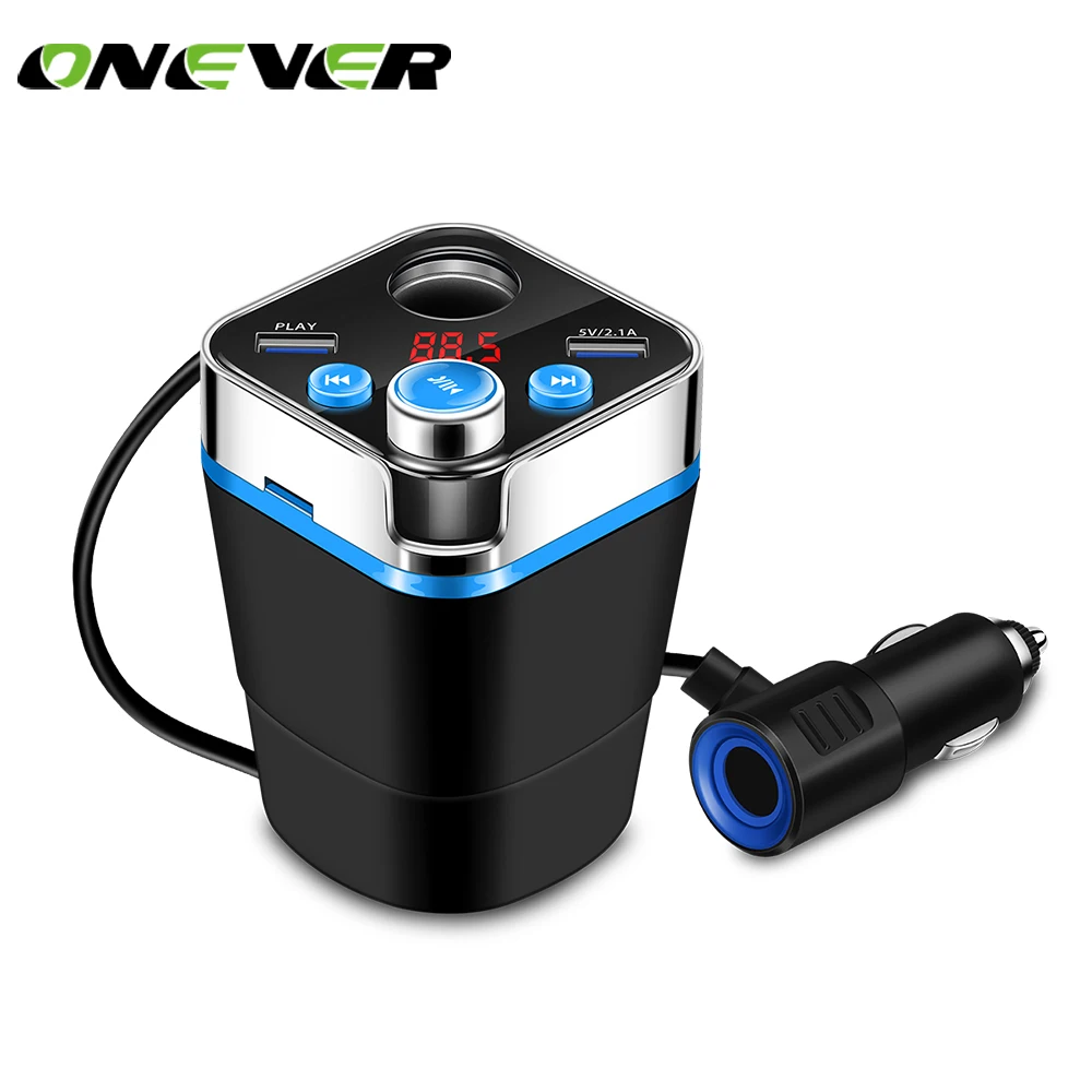 Onever музыкальным проигрывателем Bluetooth FM передатчик модулятор Автомобильный