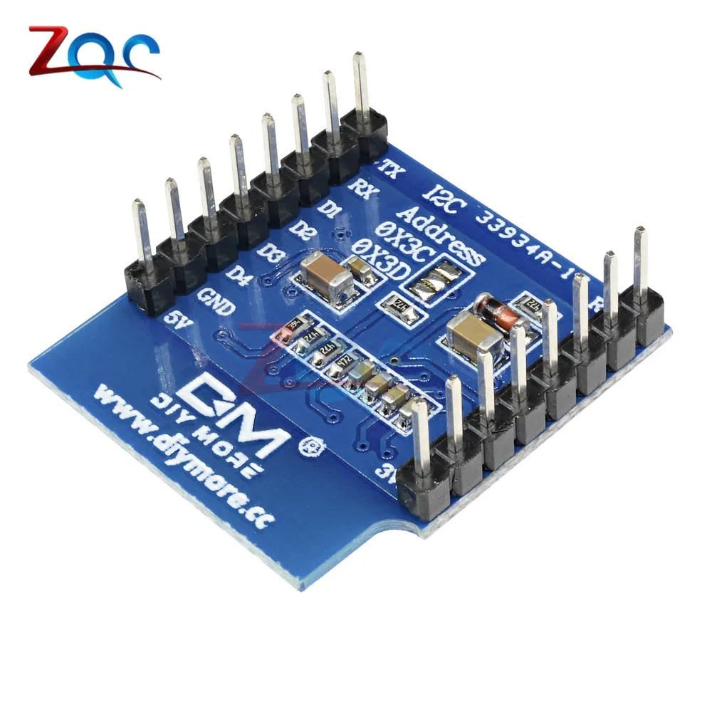 SSD1306 OLED щит для WeMos D1 mini 0 66 &quotДве кнопки IIC I2C IOT 66&quot дюймов 64X48 Arduino совместимый