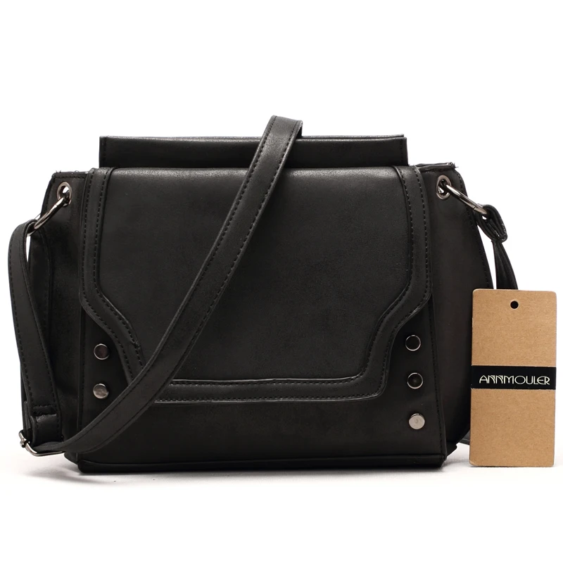 Annmouler Brand New Women Bags Pu Leather Designer Shoulder Bag Casual Crossbody Messenger for Ladies Solid Color Handbags | Багаж и сумки