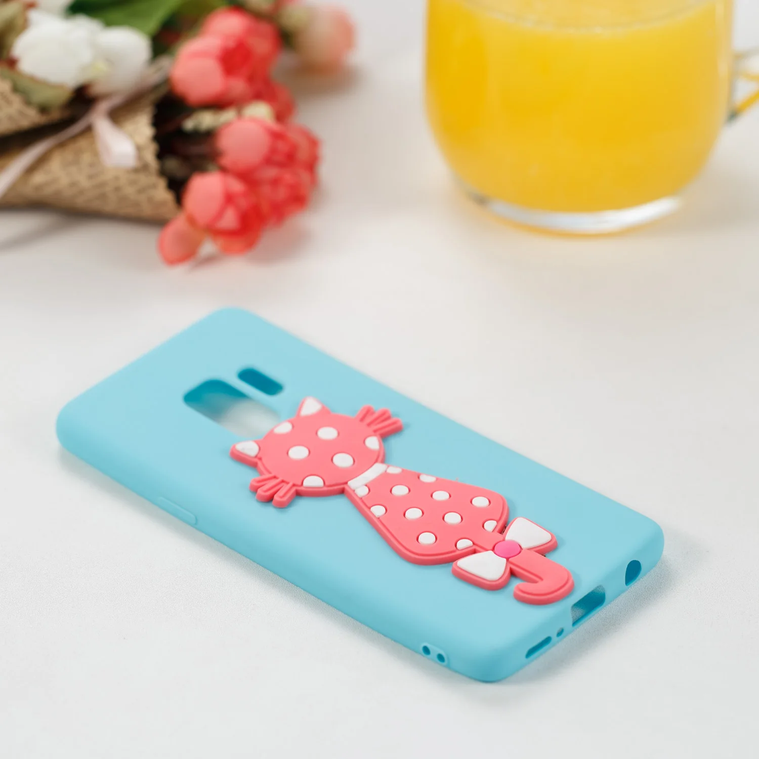 Чехол для Samsung Galaxy S9 милый силиконовый чехол с 3D рисунком Мягкий защитный из ТПУ
