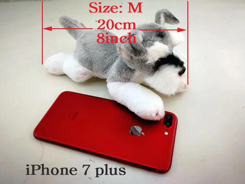 Kawaii Schnauzer собака плюшевая игрушка маленький мягкий Моделирование дети чучело игрушки для детей милый реквизит для фотографий для девочек подарок на день рождения