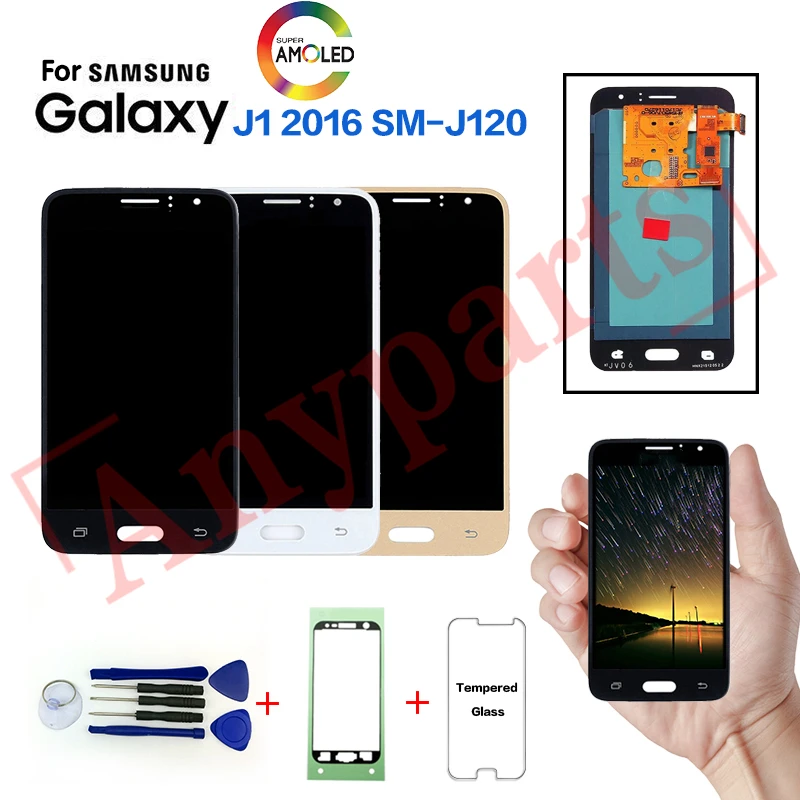 Для samsung Galaxy J1 SM-J120F J120FN дисплей ЖК-экран Замена для samsung J120G J120H J120M J120A дисплей