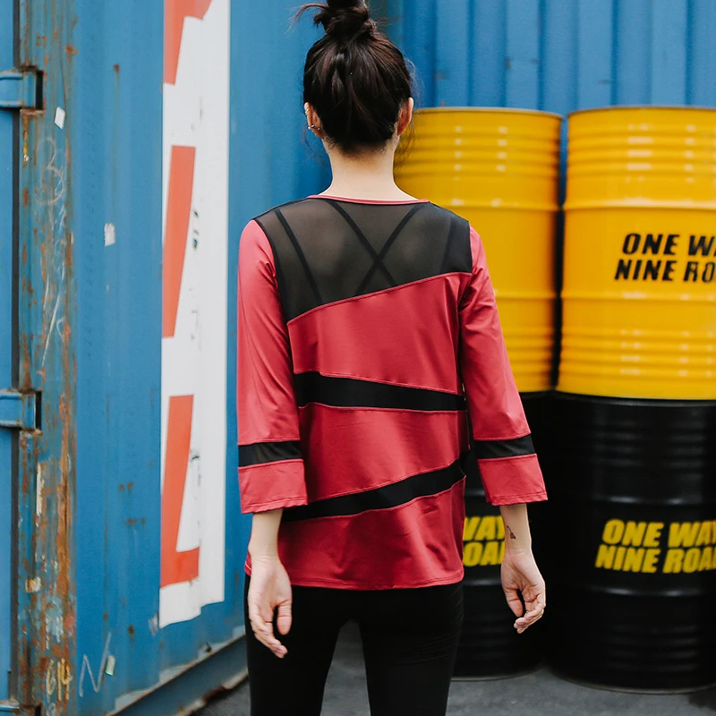 Женский набор для йоги фитнеса пэчворк 3 шт. спортивная одежда спортивный