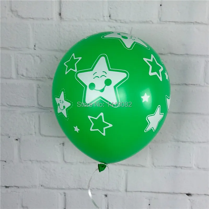 50 шт. захватывающие большие латексные круглые шарики все виды напечатанных