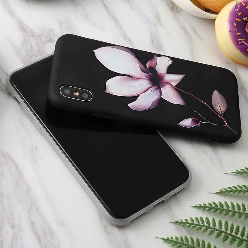 Чехол с изображением лотоса "Relief" для Samsung Galaxy A3 A5 A7 2017 J7 S8 Plus Max S7 Edge Prime 2018, мягкий силиконовый задний ковер.