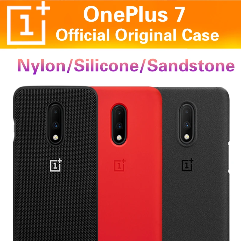 Чехол для OnePlus 7 Оригинальный чехол 100% Oneplus Pro защитный нейлоновый с песчаником one