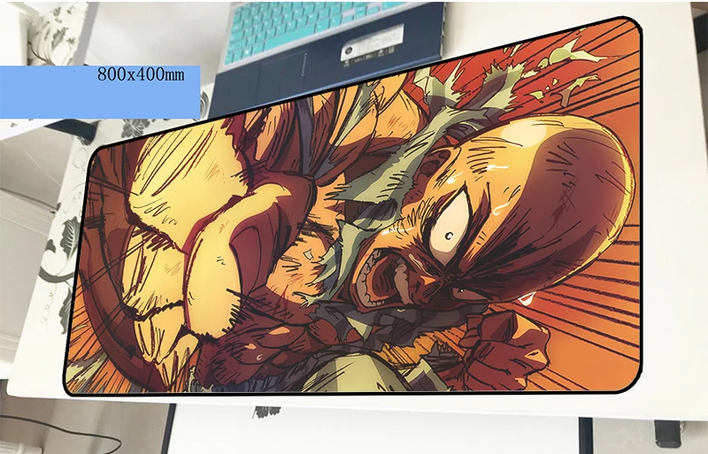Коврик для мыши ONE PUNCH-MAN 80x40 см, толстые коврики для мыши, лучший игровой коврик для мыши для геймера, персонализированные коврики для мыши, клавиатура, ПК, коврик