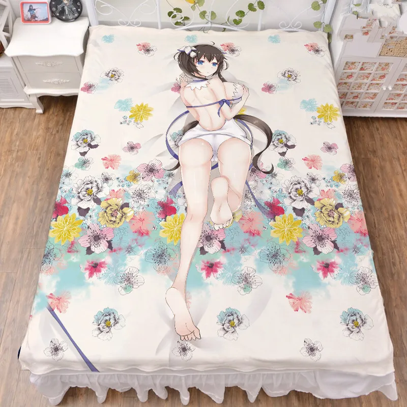 Аниме подземелье ni Deai o Motomeru no wa Machigatte Iru Darouka Hestia простыня из молочного волокна и