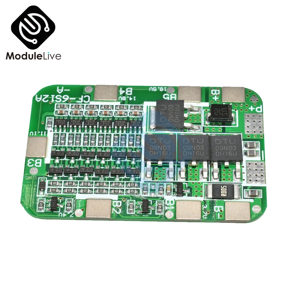 6S 15A 24V PCB BMS Защитная плата для 6 упаковок 18650 литий ионная литиевая батарея