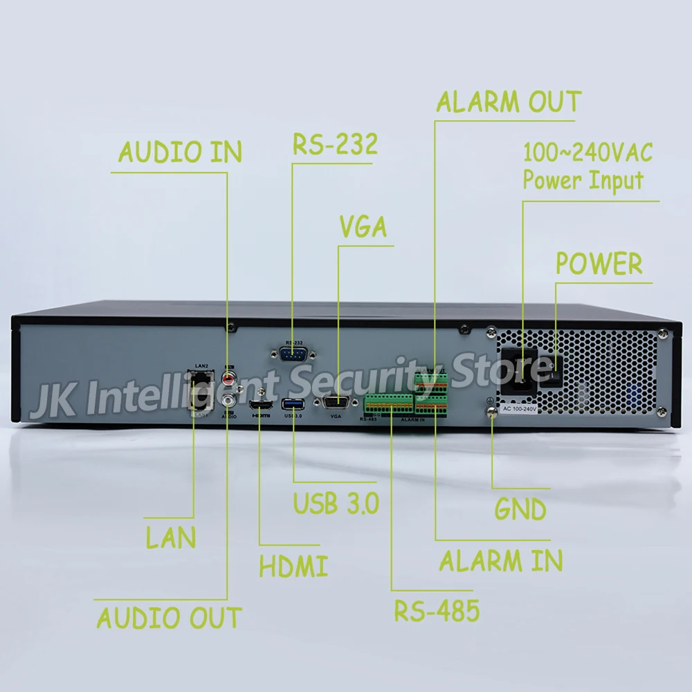 DS 7732NI K4 Hikvision 32CH NVR 4SATA без POE портов 8MP запись H.265 английская версия 32 каналов