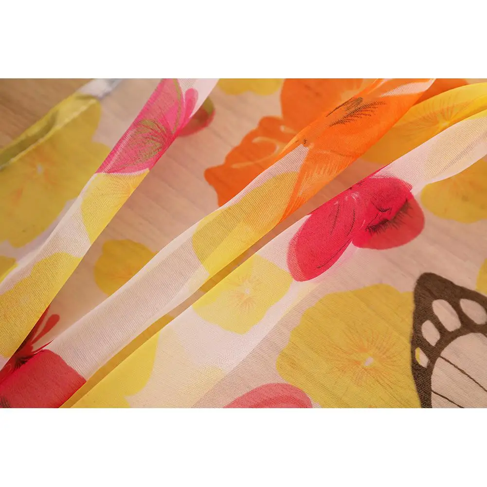 TPFOCUS большие бабочки печать Тюль шторы для окон спальни гостиной|Занавески| |