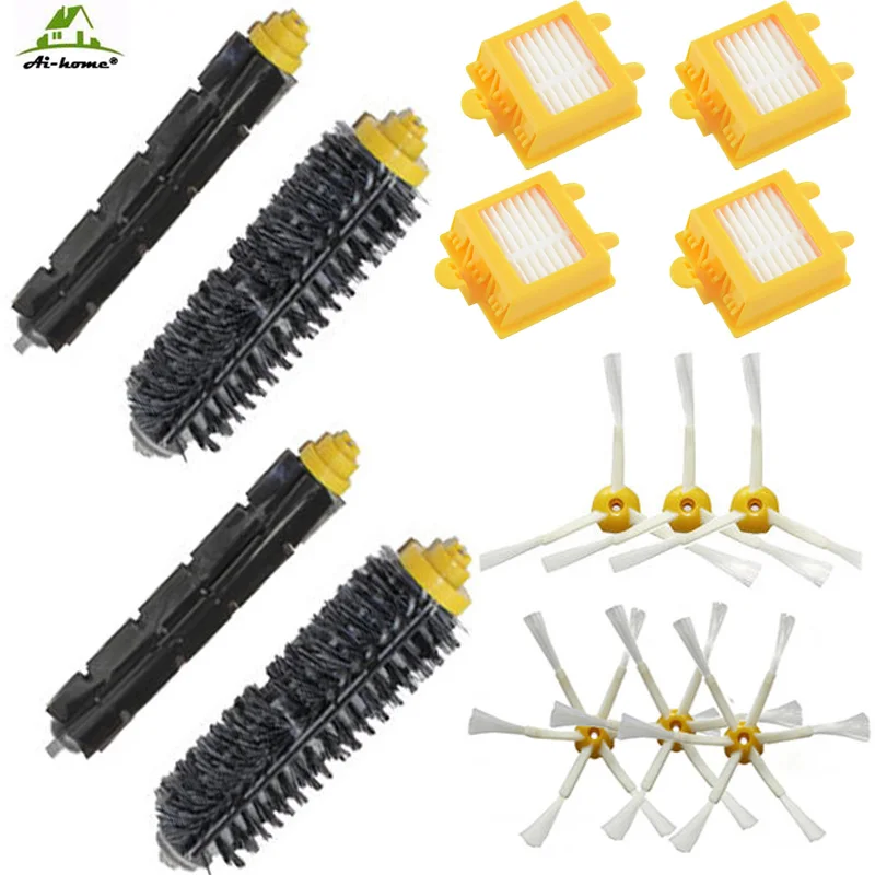 

for iRobot Roomba 700 Series 760 770 780 790 Hepa Filters & 2 Bristle Brush Flexible Beater Brush & 6 Side Brushes Accessory Kit