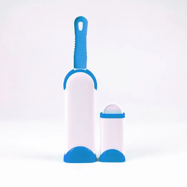 blue set Щетка для домашних животных, меховая Расческа для собак, инструмент для удаления шерсти домашних животных, щетка для кошек, двусторонняя мебель для дома, дивана, одежды, средство для удаления ворса - Цвет: blue set