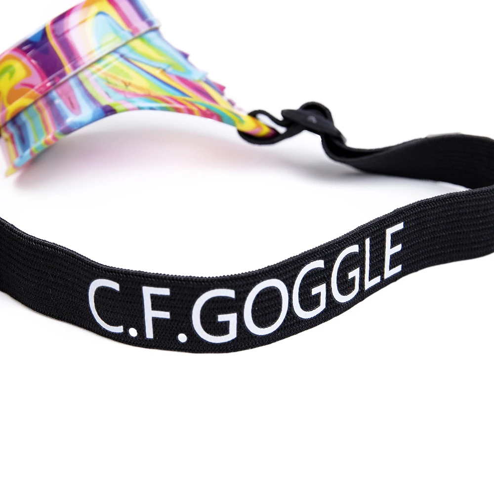 C. F. Очки Rave Ретро стимпанк очки унисекс крутые радужные цвета панк ручной работы