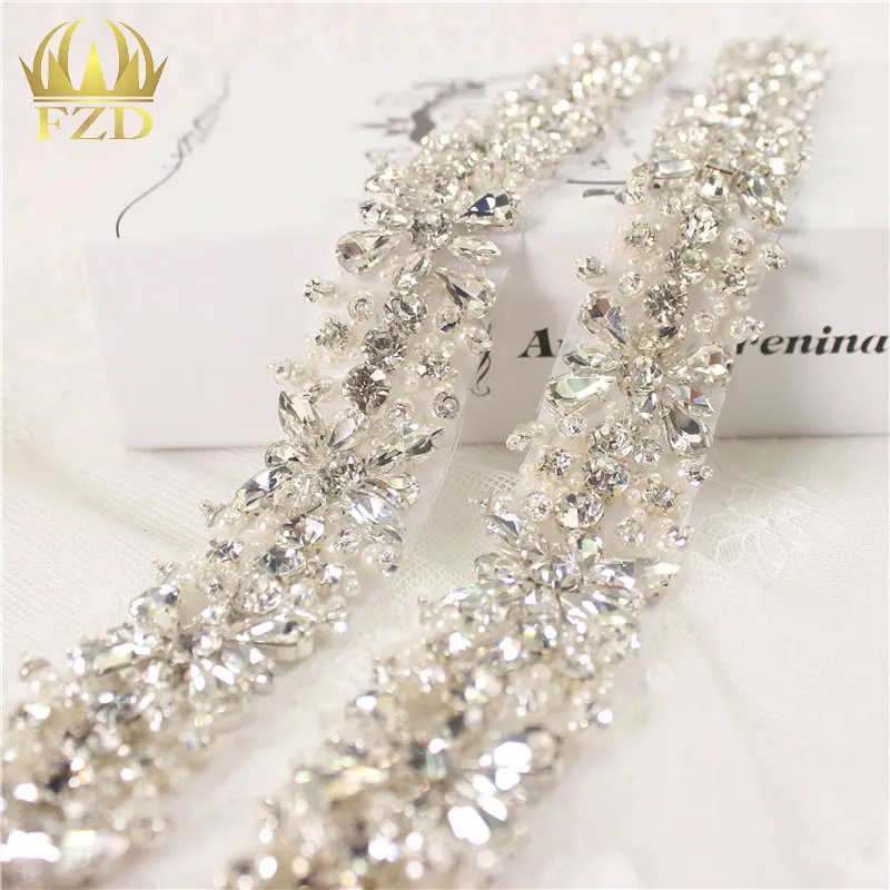 (10 ярдов) оптовая продажа 1 ярд ручной работы пришить на горячей фиксации бисером