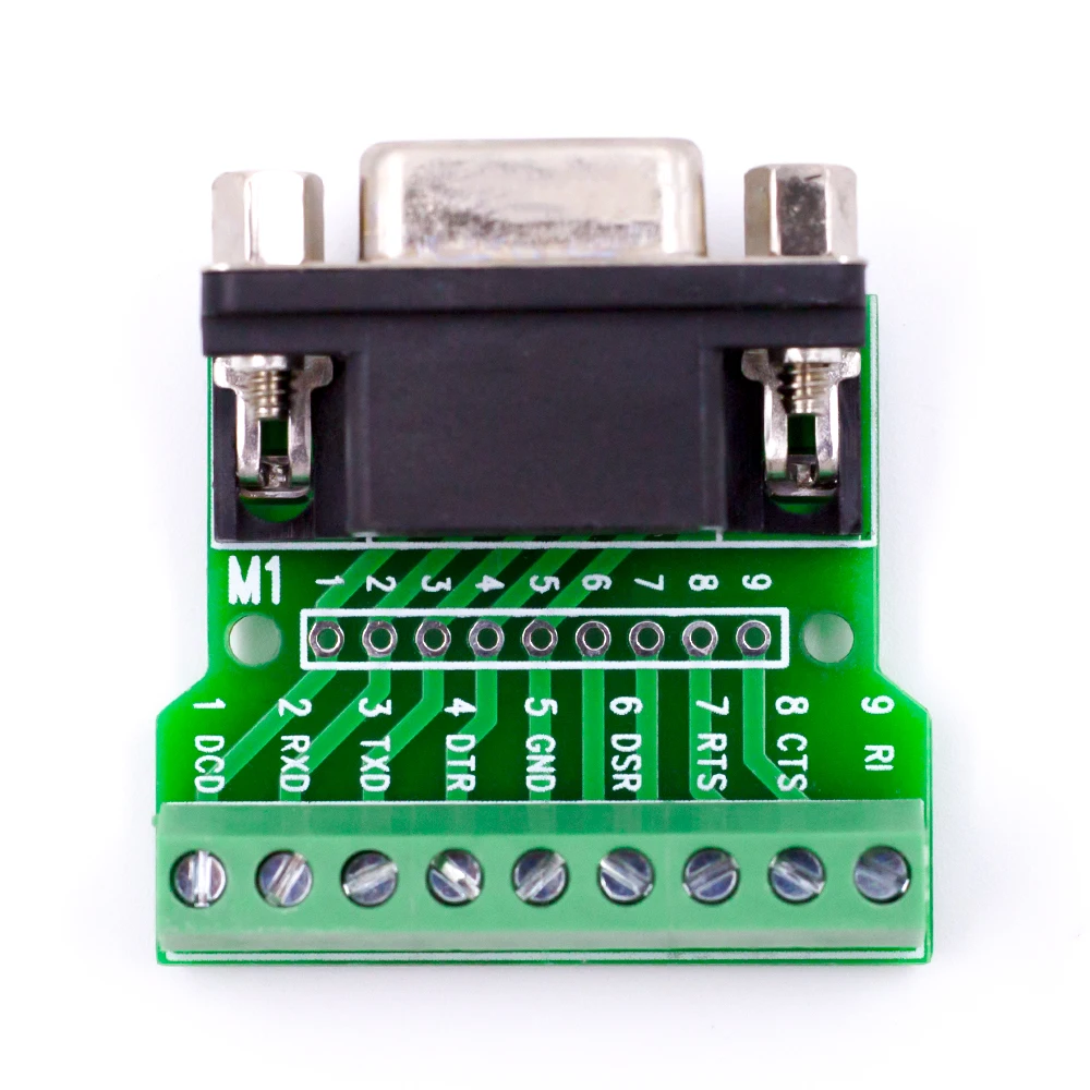 DB9 гнездовой разъем переводной винт клемма соединения 9 контактов отверстий RS232