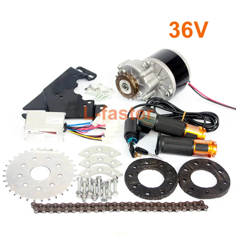 36V twist kit Новое поступление 250 Вт Электрический конверсионный комплект для общего велосипеда, левый цепной привод, настраиваемый для электрического переключателя передач велосипеда - Цвет: 36V twist kit