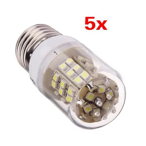 5 шт. E27 Чистый Белый 48 SMD 3528 LED 3 Вт энергосберегающий Точечный светильник лампа 220 в