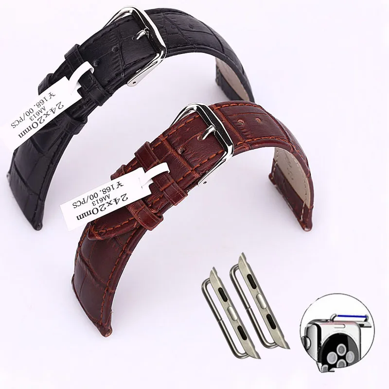 Ремешок для часов из натуральной крокодиловой кожи Apple Watch Series 1 2 3 ремень iWatch w