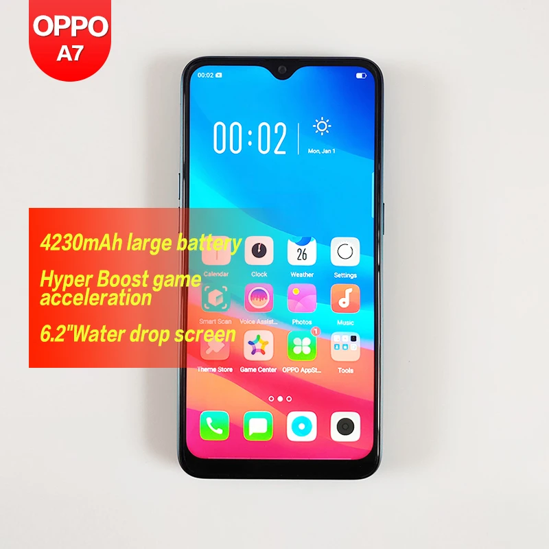 Оригинальный смартфон OPPO A7 с глобальной ПЗУ 6 2 дюймов 1520*720 Android SDM450B Восьмиядерный
