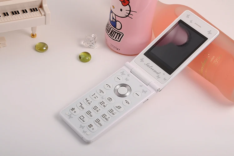 Прекрасный милый Флип Мобильный телефон Fsmart Satrend D11 2 4 дюймов экран Quad band GSM