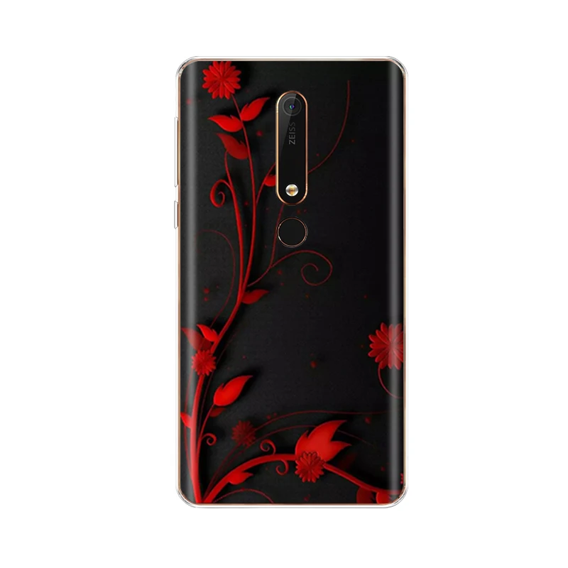 Силиконовый чехол для nokia 6 6,1 8 для nokia 6 чехол для nokia 6. 1 plus Мягкий ТПУ чехол для задней панели телефона чехол бампер узор - Цвет: NO.53