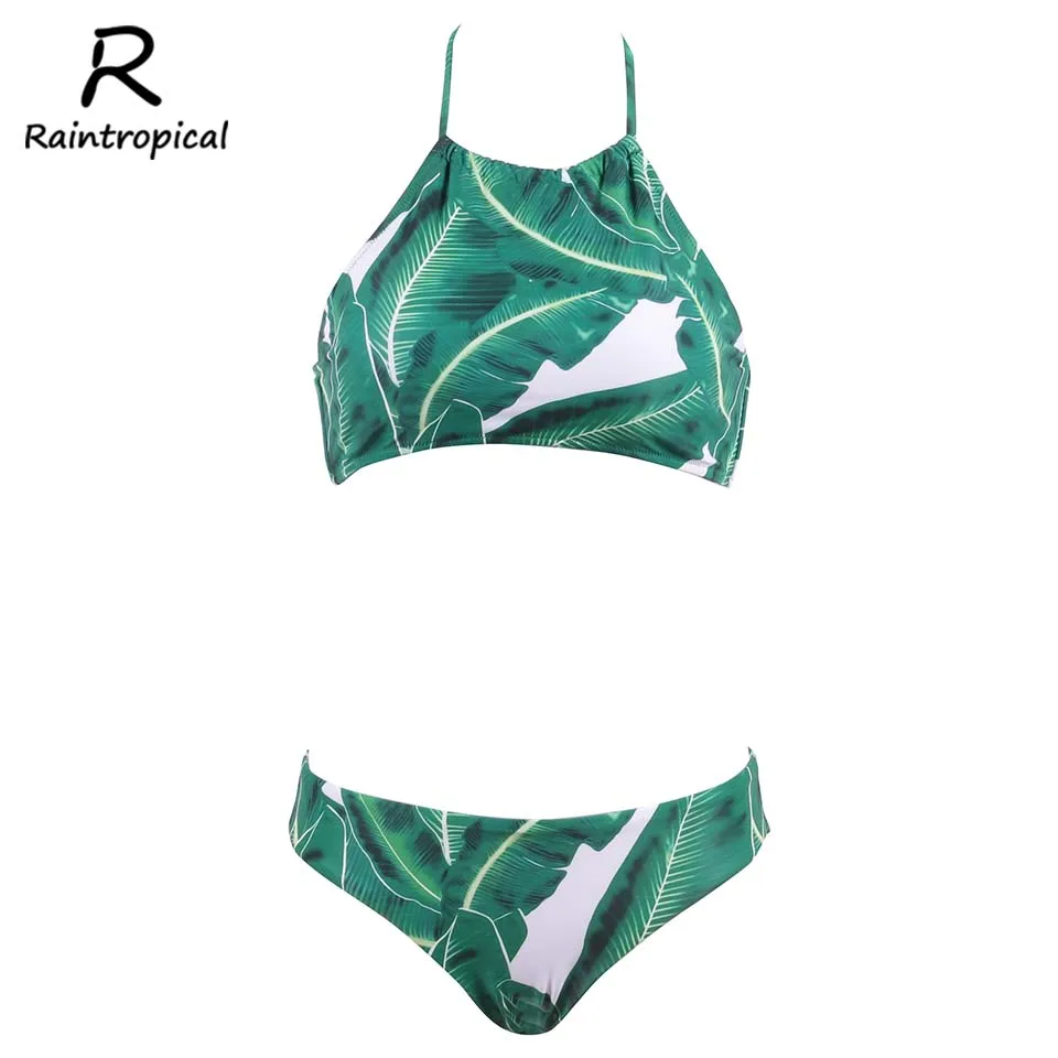 Новинка 2019 года купальник Raintropic бикини пикантный женский летнее бандо комплект с