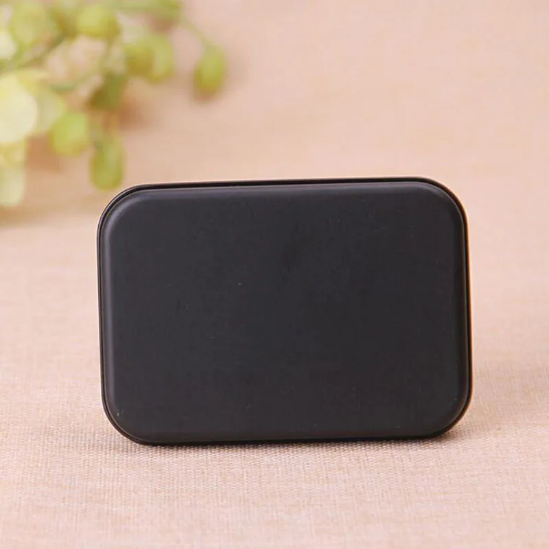 

500pcs Mini Tin Box Small Empty Black Metal Storage Box Case Organizer For Money Coin Candy Keys Playing Card Gift Box