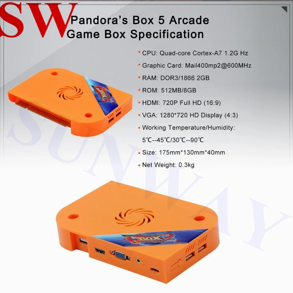 Pandora's box 5 jamma Настольная аркадная Игровая приставка 960 в 1 строительный комплект