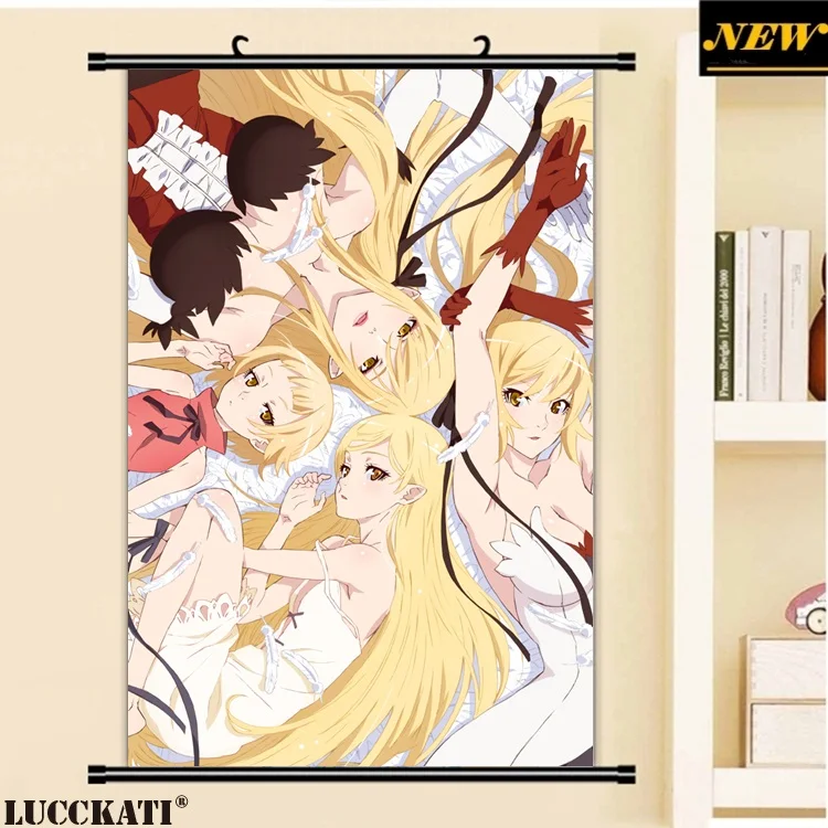 40X60 см Monogatari серии ИСТОРИЯ Bakemonogatari Лолита лоли мультфильм аниме стены прокрутки картина росписи плакат ткань холст живопись