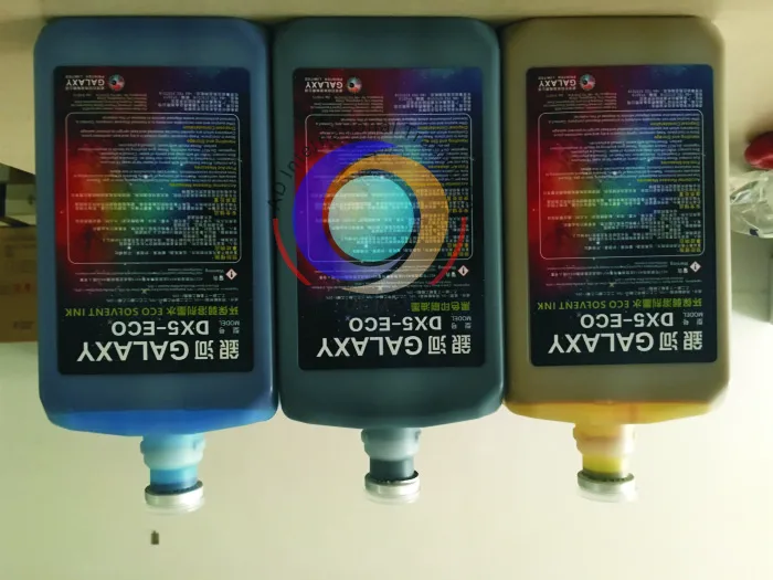 Экосольвентные чернила для Galaxy DX5 CMYK 4 бутылки/комплект не входят в комплект