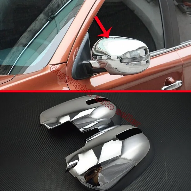Хромированный боковой зеркальный чехол из АБС пластика для Mitsubishi Outlander 2016 2017|chrome