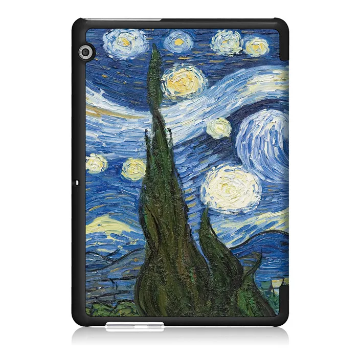 Чехол-подставка из искусственной кожи для huawei Mediapad T3 10 10,0 AGS-L09 AGS-L03 9,6 дюймов планшет+ 2 шт защита экрана