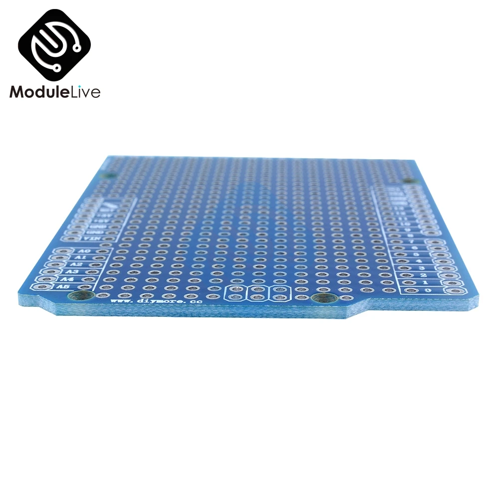Один прототип печатной платы для Arduino UNO R3 ATMEGA328P щит макетная плата Protoshield DIY FR-4 2,54 мм шаг 2 мм Шаг отверстия