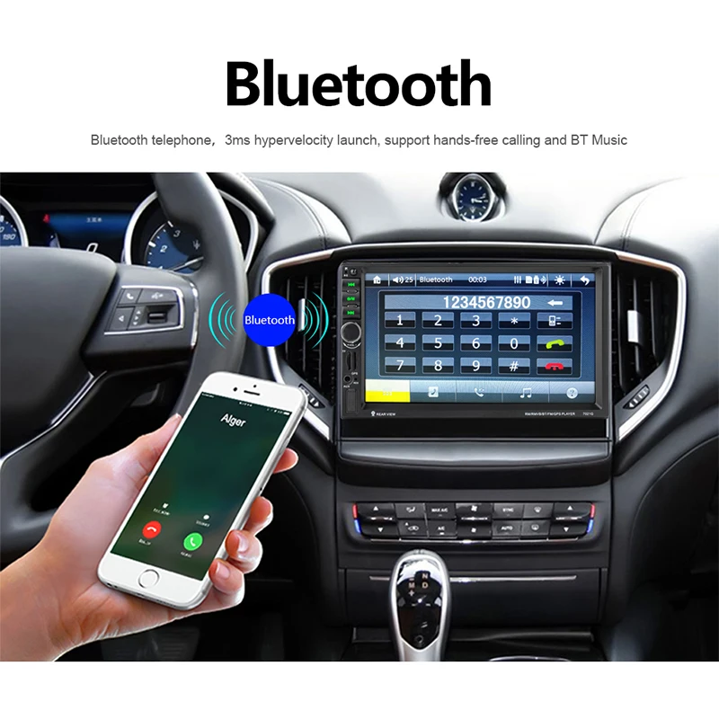 Автомагнитола 7021G автомагнитола 2 Din GPS навигация 7 дюймовый сенсорный ЖК экран MP5