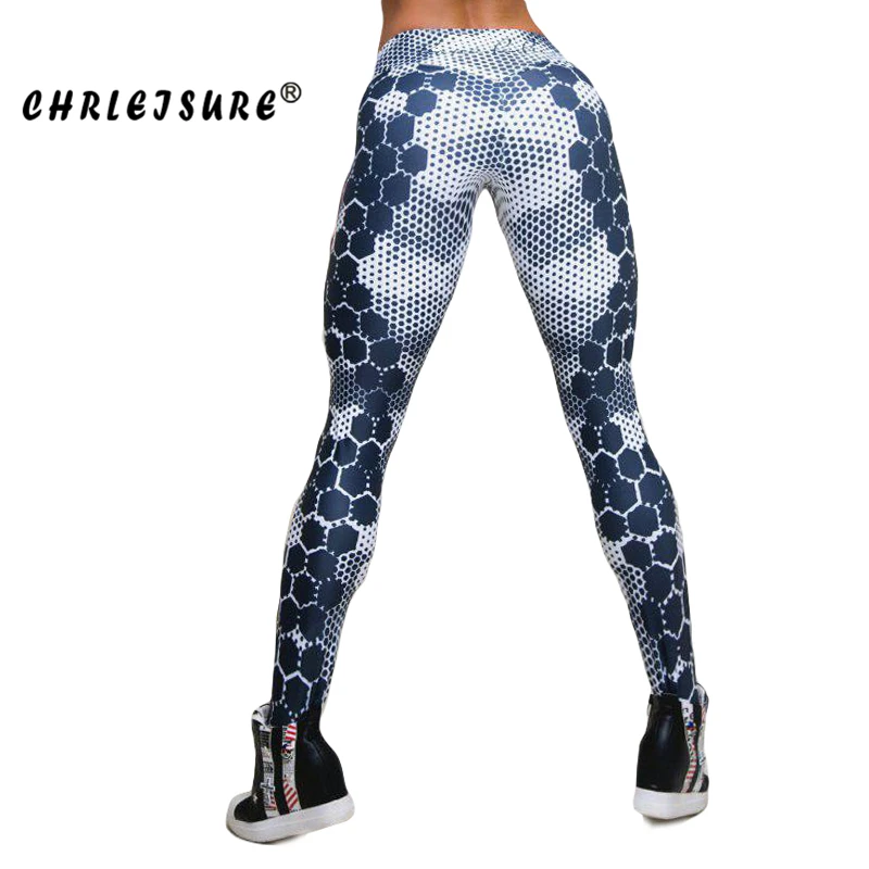 CHRLEISURE, женские леггинсы, с сотовым принтом, для фитнеса, модные, сексуальные, хип-хоп, на Рождество, Jegging, женские, обычные, сплайсинг, леггинсы, пуш-ап