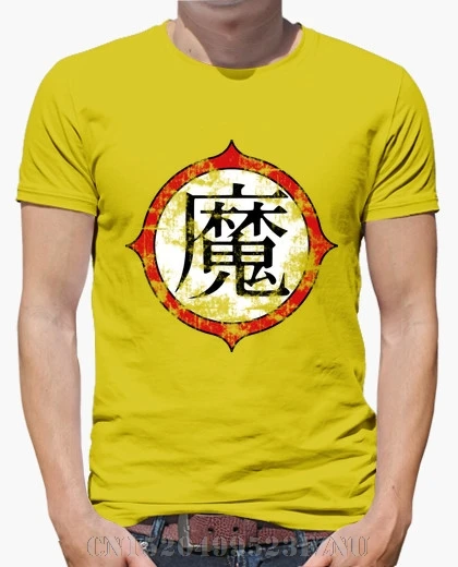 2018 Spring At a loss t shirt men Piccolo Kanji short O neck Knitted Hipster Tees | Мужская одежда