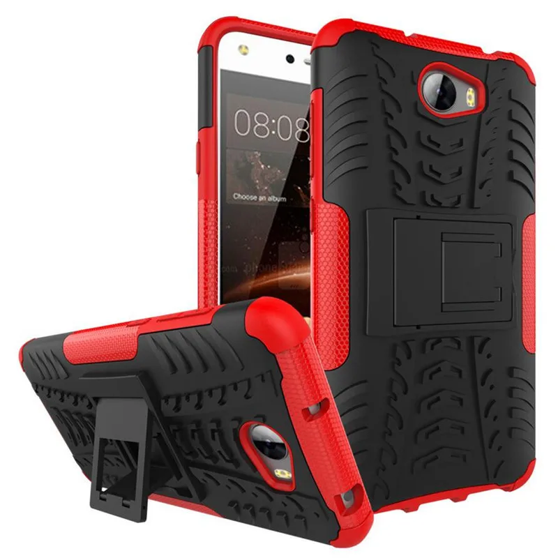 Для huawei Ascend Y5 II случае Heavy Duty Броня ударопрочный гибридный силиконовой резины